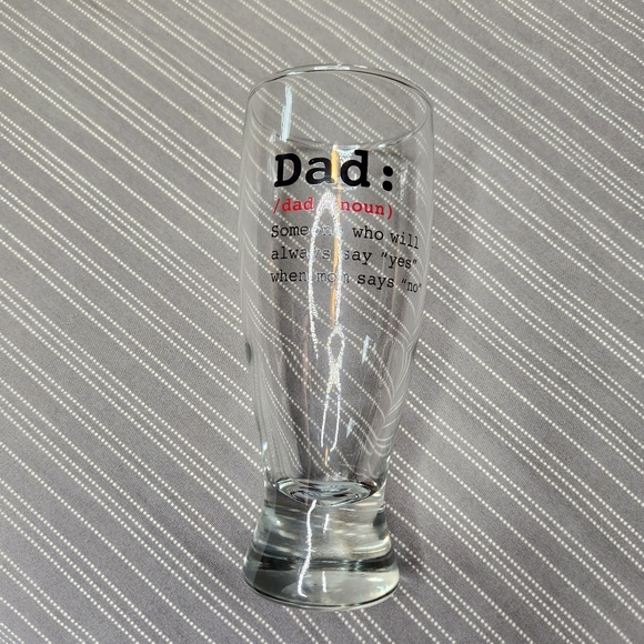 Dad Noun Pilsner Drinking Glass - Picture 3 of 5